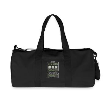 Fliesenleger - Recycelte Canvas-Sporttasche von Stanley/Stella - Schwarz - Vorne