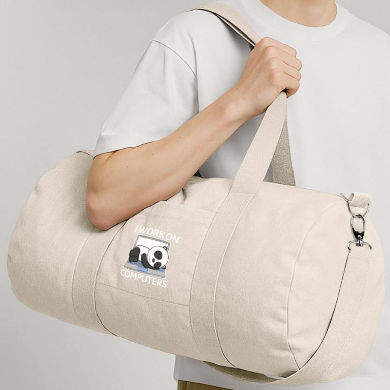 Computer Nerd Programmierer Herren Geschenk Recycelte Canvas-Sporttasche von Stanley/Stella