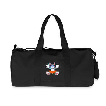 Hase Taucher Schnorchel Tauchen - Recycelte Canvas-Sporttasche von Stanley/Stella - Schwarz - Vorne