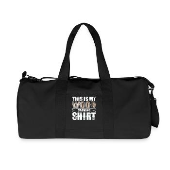 Wood carving - Recycled Canvas Sports Bag by Stanley/Stella - black - Front