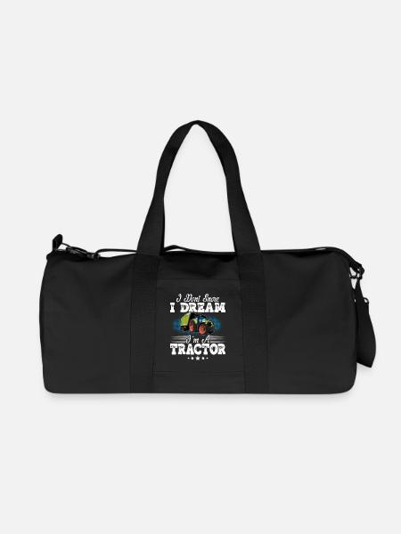 Traktor Schnarchen Lustiger Spruch - Recycelte Canvas-Sporttasche von Stanley/Stella - Schwarz