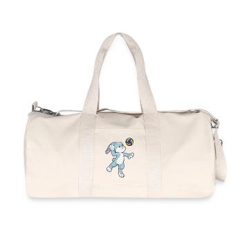 Joueur de volley-ball Bunny Volley-ball - Sac de sport en toile recyclée Stanley/Stella - blanc naturel - Devant