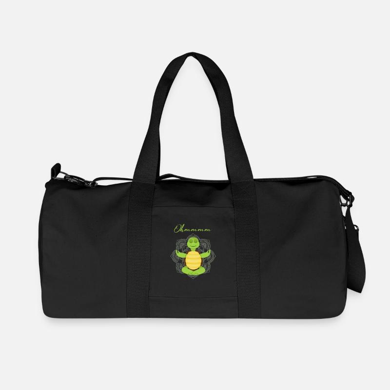 Schildkröte - Recycelte Canvas-Sporttasche von Stanley/Stella - Schwarz