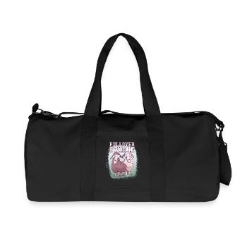 Sweaterswiene Plattdeutsch East Frisian Sheep - Recycled Canvas Sports Bag by Stanley/Stella - black - Front