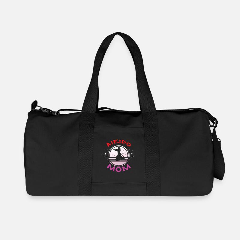 Aikido Mama - Recycelte Canvas-Sporttasche von Stanley/Stella - Schwarz