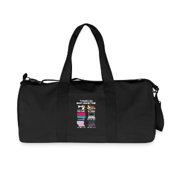 Couture - Sac de sport en toile recyclée Stanley/Stella - noir - Devant