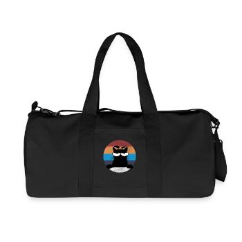 Grumpy Katze - Recycelte Canvas-Sporttasche von Stanley/Stella - Schwarz - Vorne