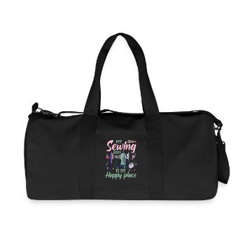 Couture - Sac de sport en toile recyclée Stanley/Stella - noir - Devant