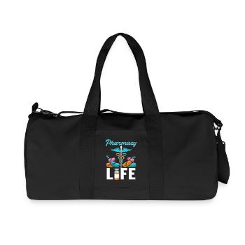 Pharmacist Pharmacy Life Pharmacy Pharmacy Student - Recycled Canvas Sports Bag by Stanley/Stella - black - Front