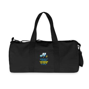 Trecker Traktorfahrer Geschenk - Recycelte Canvas-Sporttasche von Stanley/Stella - Schwarz - Vorne