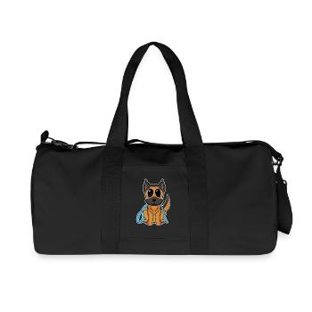 Deutscher Schäferhund - Recycelte Canvas-Sporttasche von Stanley/Stella - Schwarz - Vorne