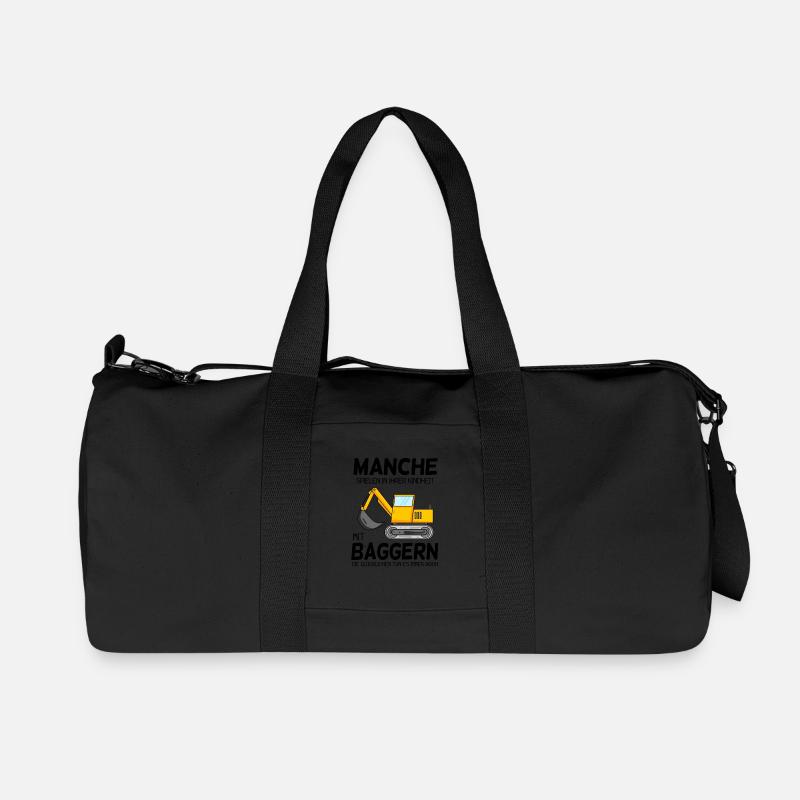 Bagger Spruch Erwachsene - Recycelte Canvas-Sporttasche von Stanley/Stella - Schwarz