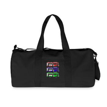 Bus - Recycelte Canvas-Sporttasche von Stanley/Stella - Schwarz - Vorne