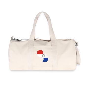 Paraguay Flag - Recycled Canvas Sports Bag by Stanley/Stella - natural - Front