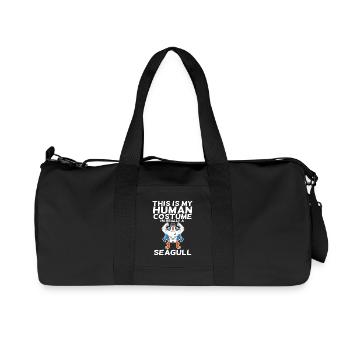 Möwe - Recycelte Canvas-Sporttasche von Stanley/Stella - Schwarz - Vorne