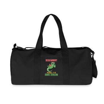 Books Dragon Gift - Recycled Canvas Sports Bag by Stanley/Stella - black - Front