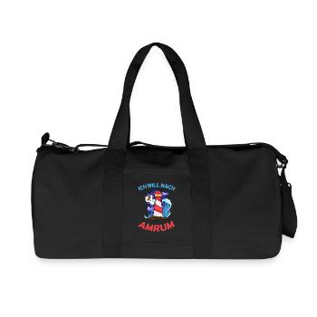 Amrum Nordsee - Recycelte Canvas-Sporttasche von Stanley/Stella - Schwarz - Vorne