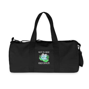 Wohnmobil Blau - Recycelte Canvas-Sporttasche von Stanley/Stella - Schwarz - Vorne