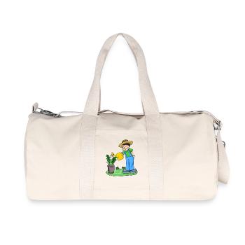Garden motif gardener gift - Recycled Canvas Sports Bag by Stanley/Stella - natural - Front