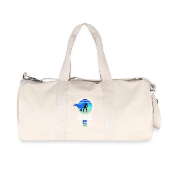 Einschulung 5.Klasse Grundschule Abschluss Jungen - Recycelte Canvas-Sporttasche von Stanley/Stella - Naturweiß - Vorne