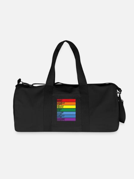 Science Is Real Black Lives Matter LGBTQ CSD Pride - Recycelte Canvas-Sporttasche von Stanley/Stella - Schwarz