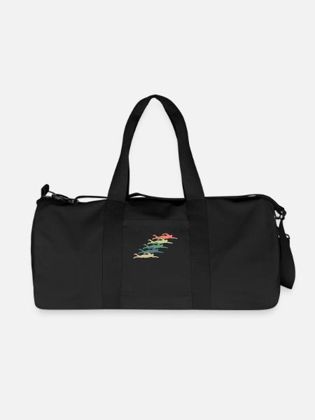 Schwimmen Schwimmer - Recycelte Canvas-Sporttasche von Stanley/Stella - Schwarz