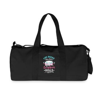 Wohnmobil Camping Wohnwagen - Recycelte Canvas-Sporttasche von Stanley/Stella - Schwarz - Vorne