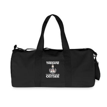 Ostsee Geschenk - Recycelte Canvas-Sporttasche von Stanley/Stella - Schwarz - Vorne