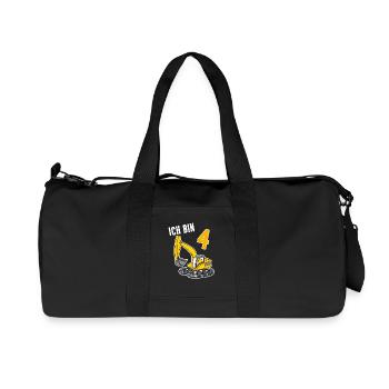 Bagger T-Shirt 4. Geburtstag 4 Jahre Jungen Shirt - Recycelte Canvas-Sporttasche von Stanley/Stella - Schwarz - Vorne