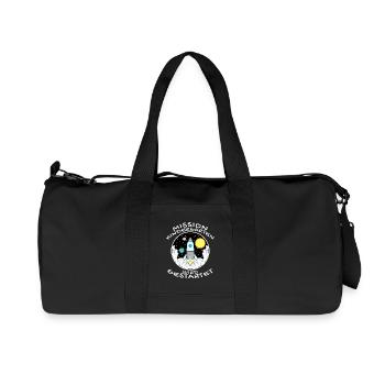 Kindergartenkind 2021 Kindergarten Geschenk - Recycelte Canvas-Sporttasche von Stanley/Stella - Schwarz - Vorne