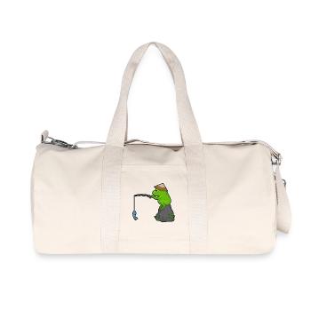 Pêche au poisson pêcheur grenouille - Sac de sport en toile recyclée Stanley/Stella - blanc naturel - Devant