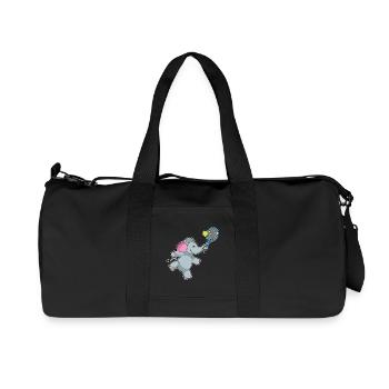 Elephant Tennis Racket - Recycled Canvas Sports Bag by Stanley/Stella - black - Front