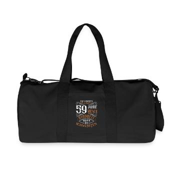 59. Geburtstag Kindheit Lustig - Recycelte Canvas-Sporttasche von Stanley/Stella - Schwarz - Vorne
