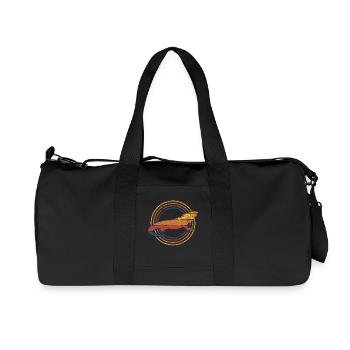 Leguan Eidechse - Recycelte Canvas-Sporttasche von Stanley/Stella - Schwarz - Vorne