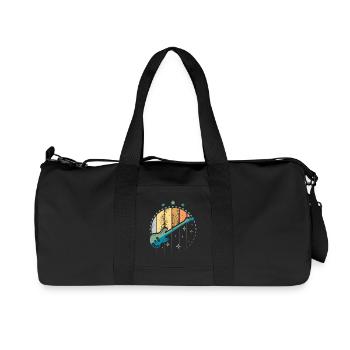 Basse guitare vintage - Sac de sport en toile recyclée Stanley/Stella - noir - Devant