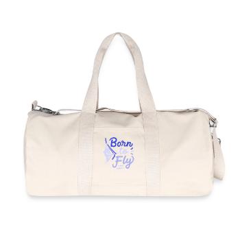 Aerial Yoga Born To Fly Pour voler Naissance Tissu - Sac de sport en toile recyclée Stanley/Stella - blanc naturel - Devant