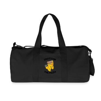 Pizza Fitness fun - Recycled Canvas Sports Bag by Stanley/Stella - black - Front