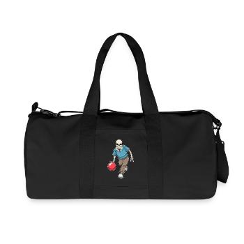 Skeleton Bowling Bowling Ball - Recycled Canvas Sports Bag by Stanley/Stella - black - Front