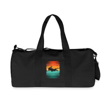 Alligator - Sac de sport en toile recyclée Stanley/Stella - noir - Devant