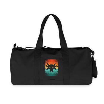 Axolotl - Recycled Canvas Sports Bag by Stanley/Stella - black - Front