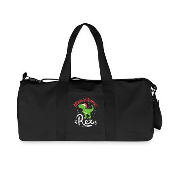 Weihnachten Mama Saurus - Recycelte Canvas-Sporttasche von Stanley/Stella - Schwarz - Vorne