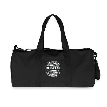 Golfer Golf - Recycelte Canvas-Sporttasche von Stanley/Stella - Schwarz - Vorne
