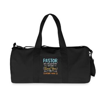 Pfarrer Priester - Recycelte Canvas-Sporttasche von Stanley/Stella - Schwarz - Vorne