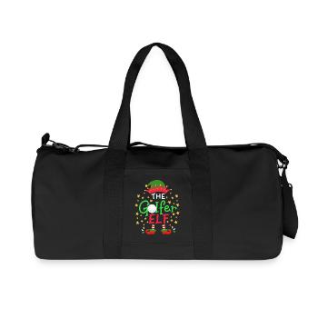 Weihnachten Golfer Elf - Recycelte Canvas-Sporttasche von Stanley/Stella - Schwarz - Vorne