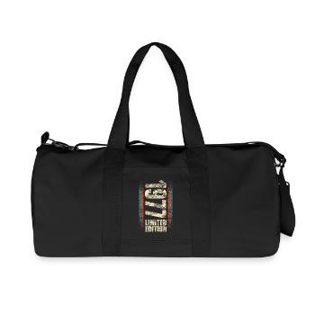 1977 Année de naissance Année de construction Naissance Anniversaire - Sac de sport en toile recyclée Stanley/Stella - noir - Devant