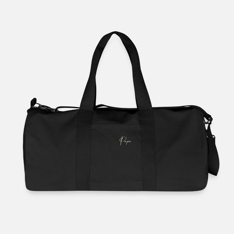 Papa Vater - Recycelte Canvas-Sporttasche von Stanley/Stella - Schwarz