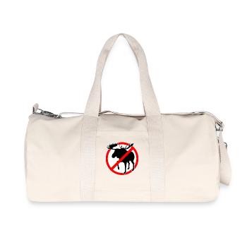 no moose allowed. Moose forbidden - Recycled Canvas Sports Bag by Stanley/Stella - natural - Front