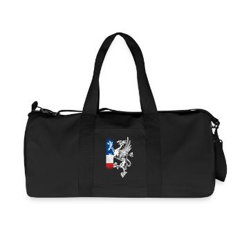 stehender Greif blau weiss rot Rostock - Recycelte Canvas-Sporttasche von Stanley/Stella - Schwarz - Vorne