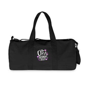 Oma 2023 - Werdende Oma - Recycelte Canvas-Sporttasche von Stanley/Stella - Schwarz - Vorne