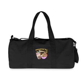 Bubble Tea Boba Ramen Kawaii - Recycelte Canvas-Sporttasche von Stanley/Stella - Schwarz - Vorne